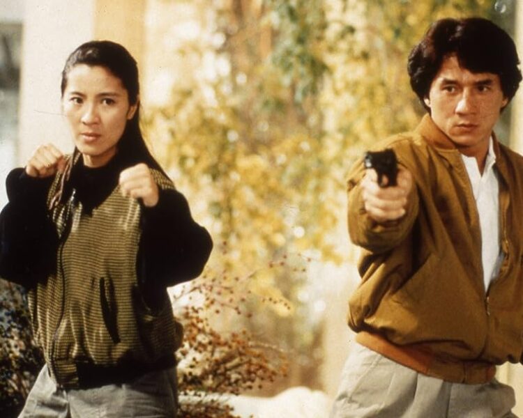 Michelle Yeoh and Jackie Chan in Police Story 3: Supercop