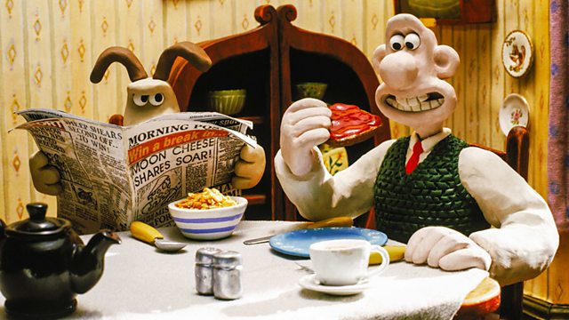 Wallace and Gromit enjoy breakfast in 'The Wrong Trousers'